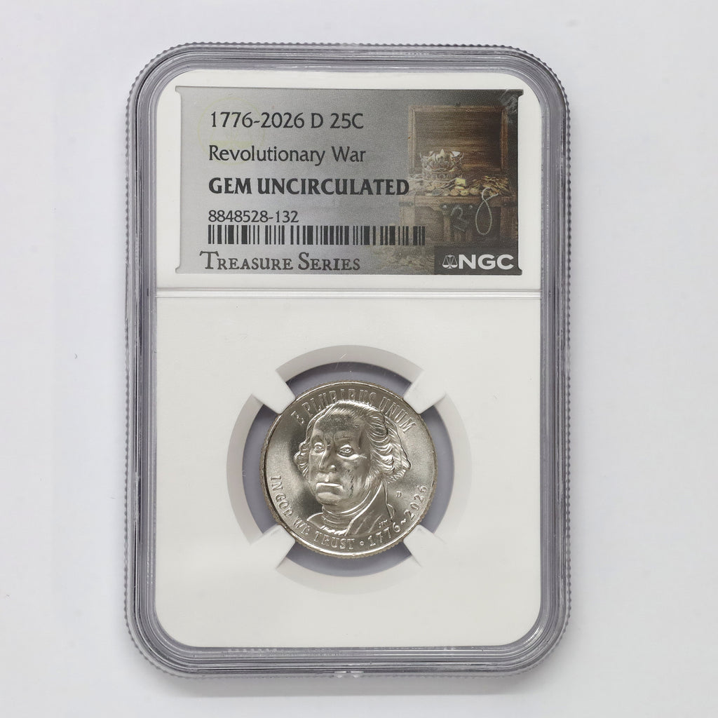2026D USA Revolutionary War Quarter NGC Certified MS65