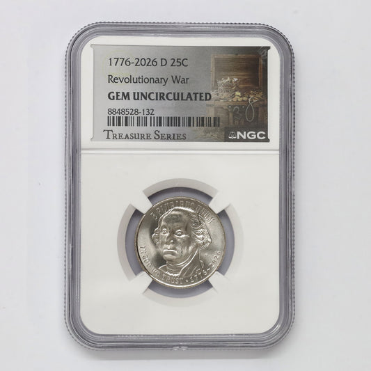 2026D USA Revolutionary War Quarter NGC GEM Uncirculated