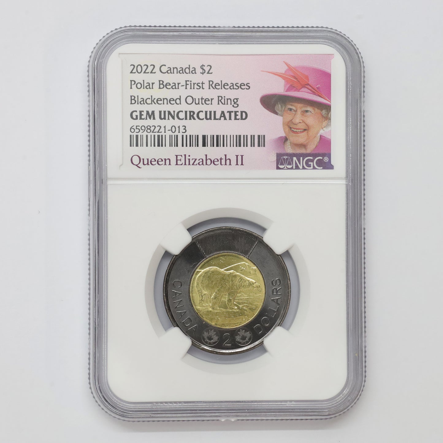 2022 Black Ring Canada Two Dollars NGC Certified MS65