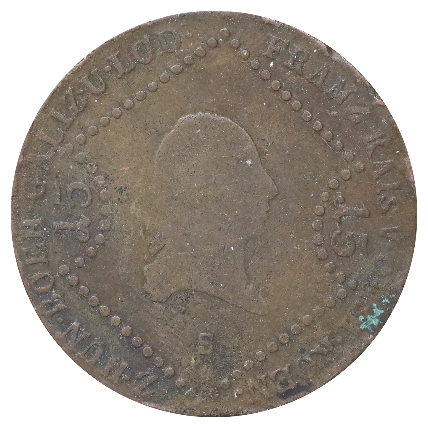 Austria 1807 S Francis I 1 Kreuzer Fine (F12) impaired