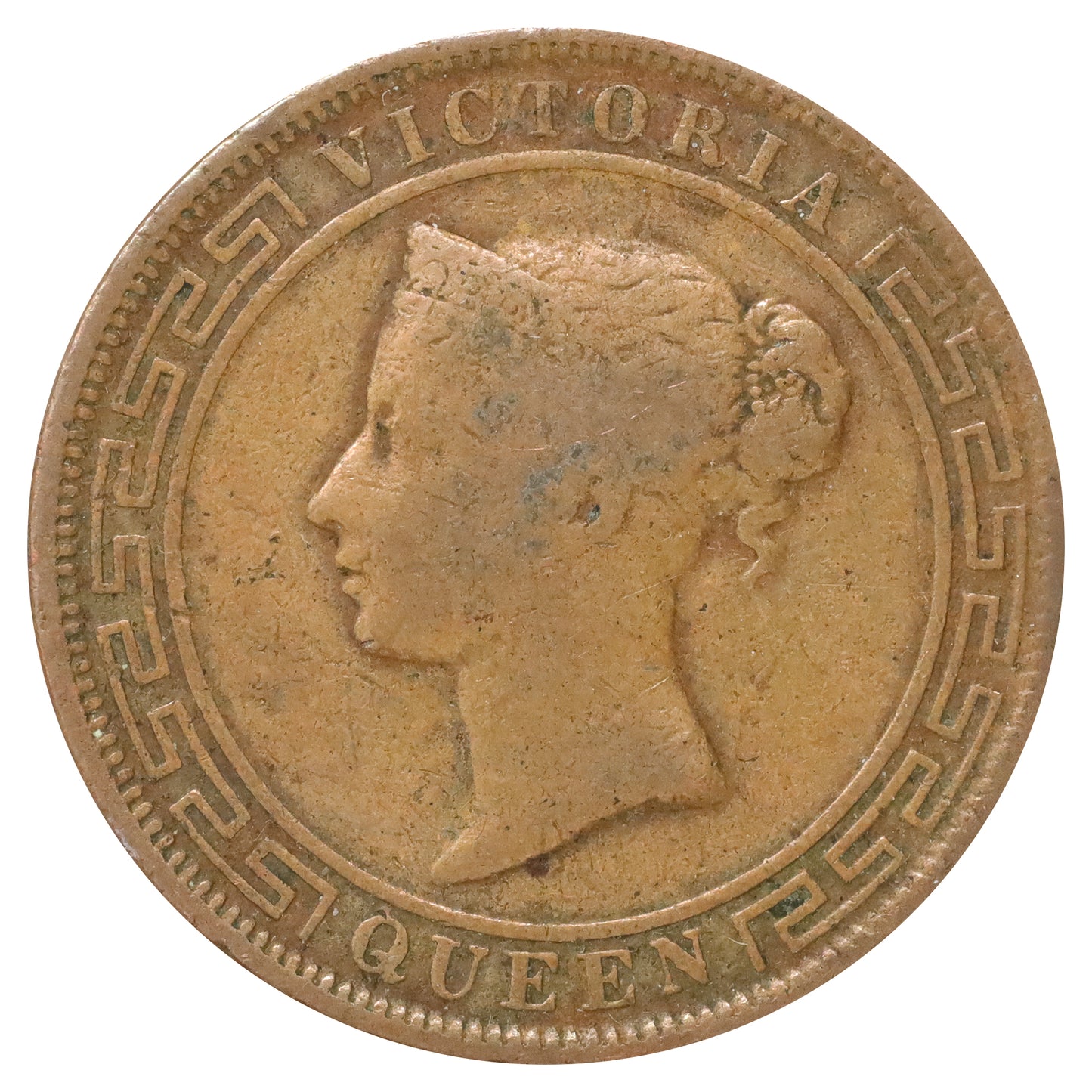 Ceylon 1890 Victoria 5 Cents Fine (F12) DOD