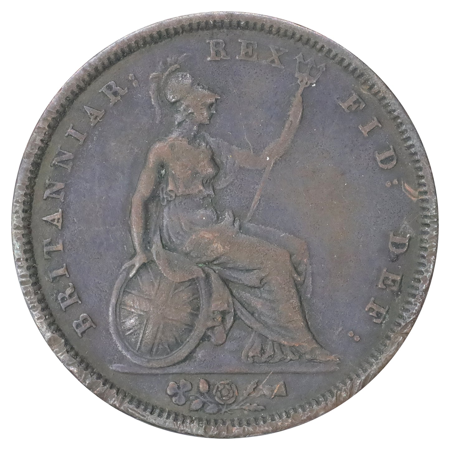 Great Britain 1831 William IV Penny Very Fine (VF20) corrosion