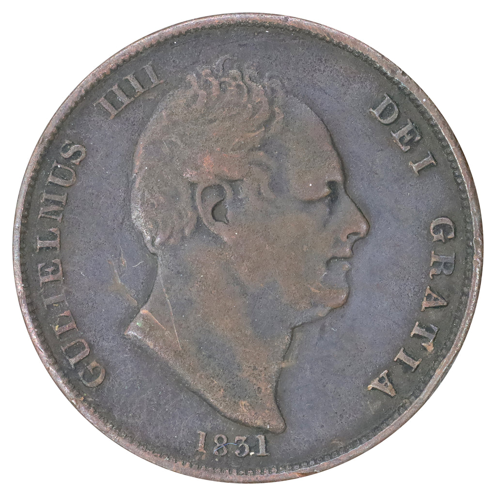 Great Britain 1831 William IV Penny Very Fine (VF20) corrosion