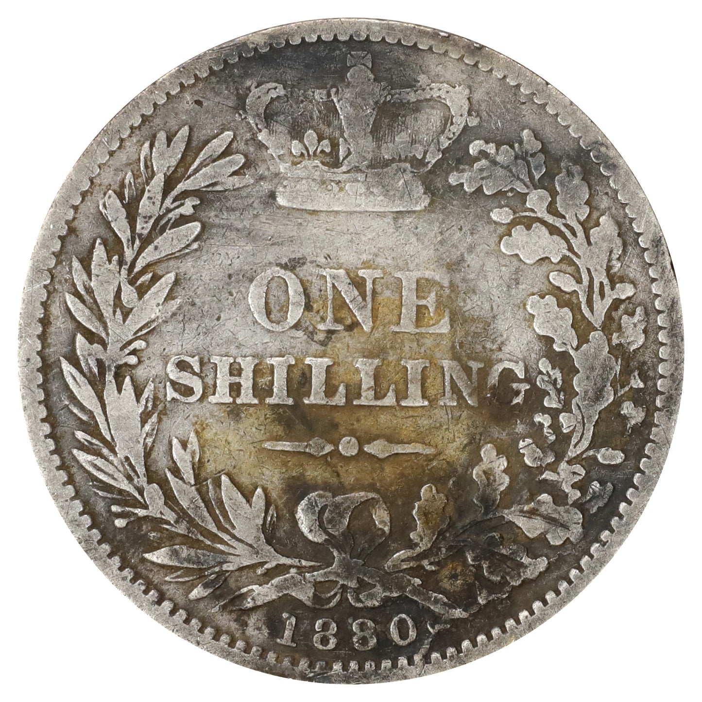 Great Britain 1880 1 Shilling VG-F (VG10) toned