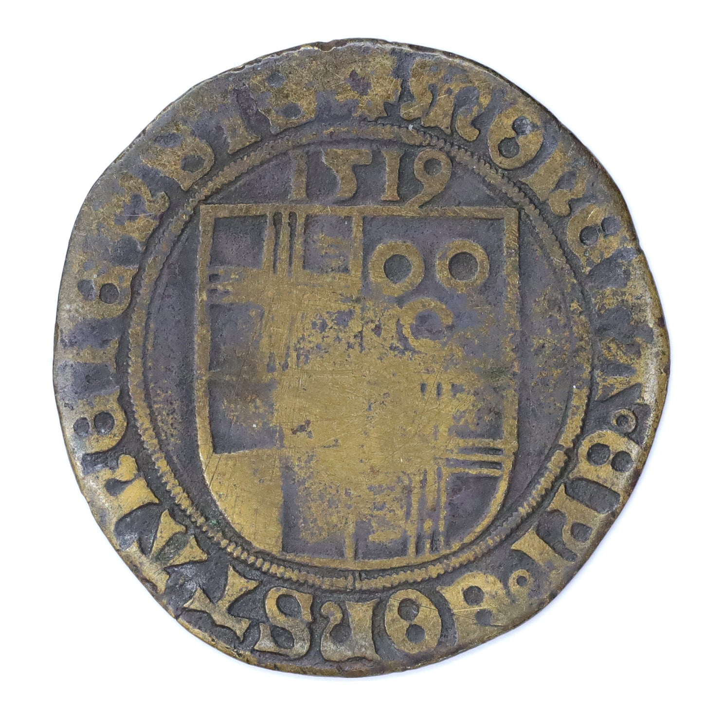 German States 1519 Diocese of Constance Hugo von Hohenlandenberg 1 Batzen (DOD)