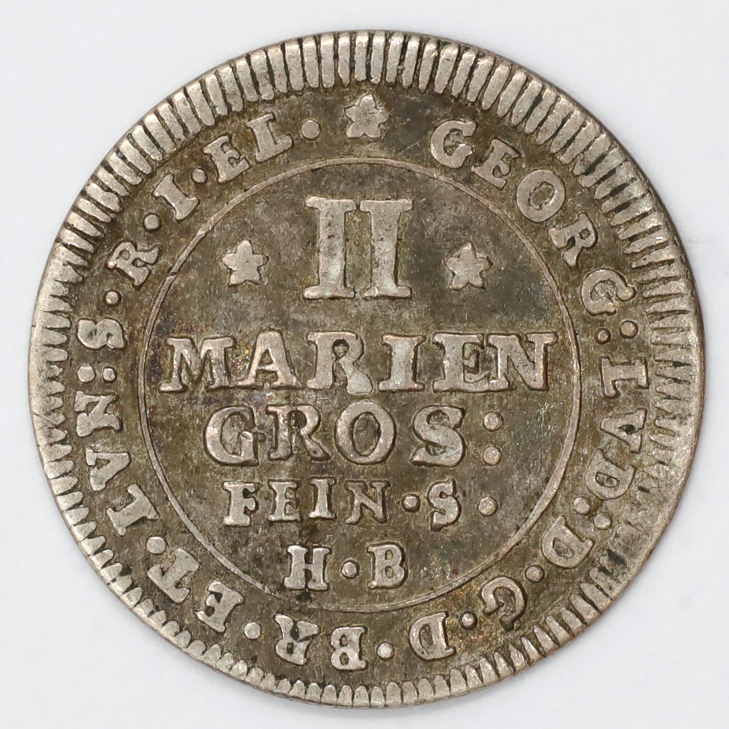 German States 1708 Hanover George I 2 Mariengroschen (DOD)
