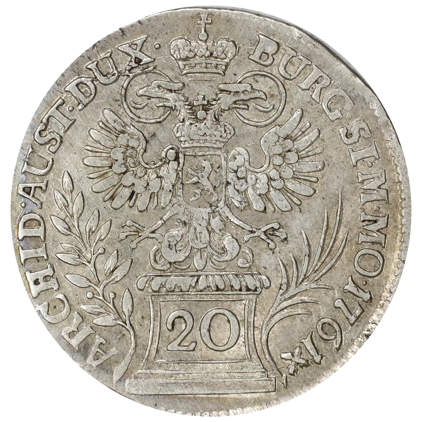 German States 1761 Maria Theresa 20 Kreuzer (DOD)
