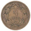 Hungary 1868 Franz Josef 4 Kreuzers (DOD)