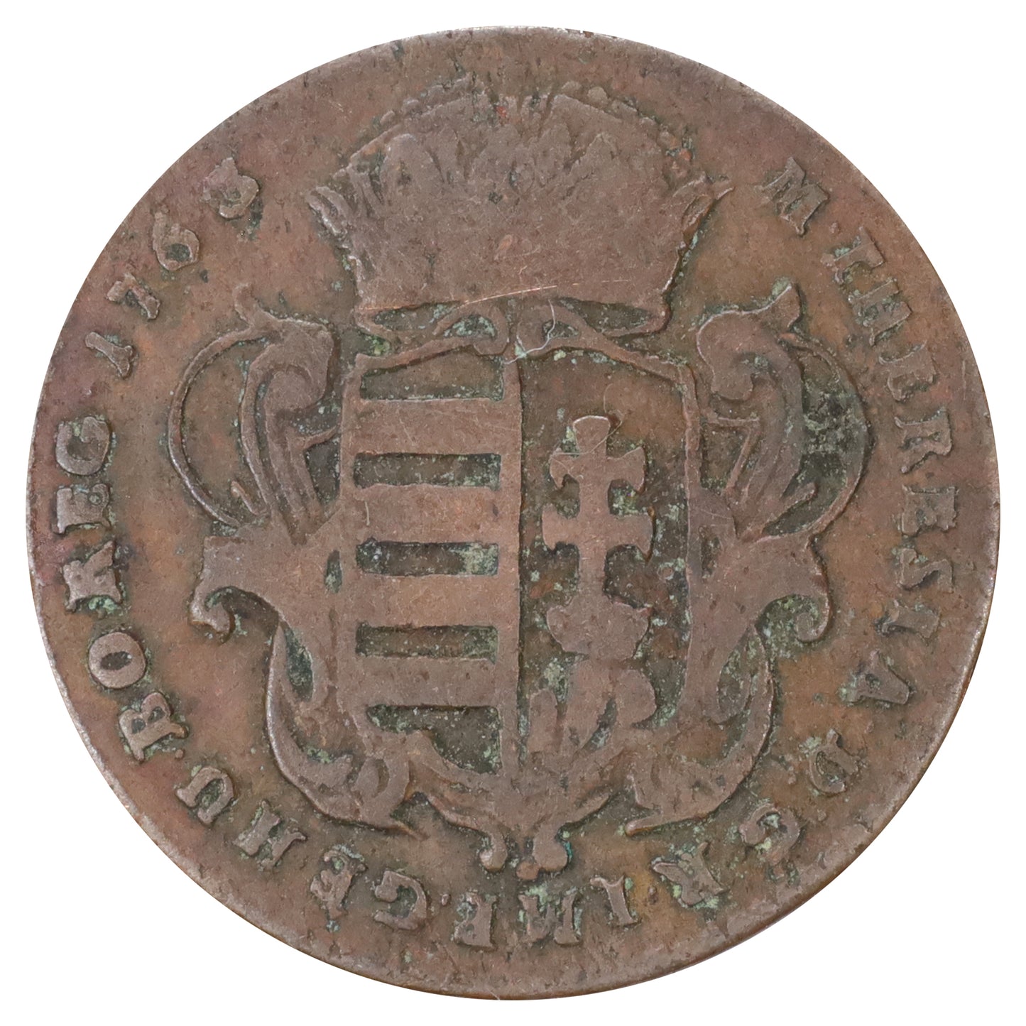 Hungary 1763 Maria Theresa 1 Denier (DOD)