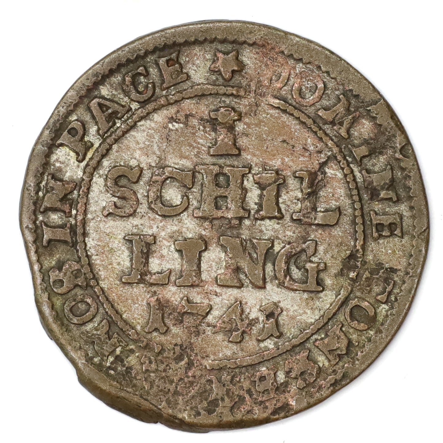 Switzerland 1741 Republic of Zurich 10 Schillings (DOD)