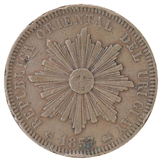 Uruguay 1857 D 40 Centesimos (DOD)