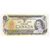 BC-46a-i 1973 Canada $1 Lawson-Bouey, Neat Number ALK0555551, Very Fine (VF20) DOP