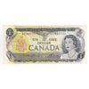 BC-46a-i 1973 Canada $1 Lawson-Bouey, Neat Number ACY8211111, VF-EF (VF30) tear
