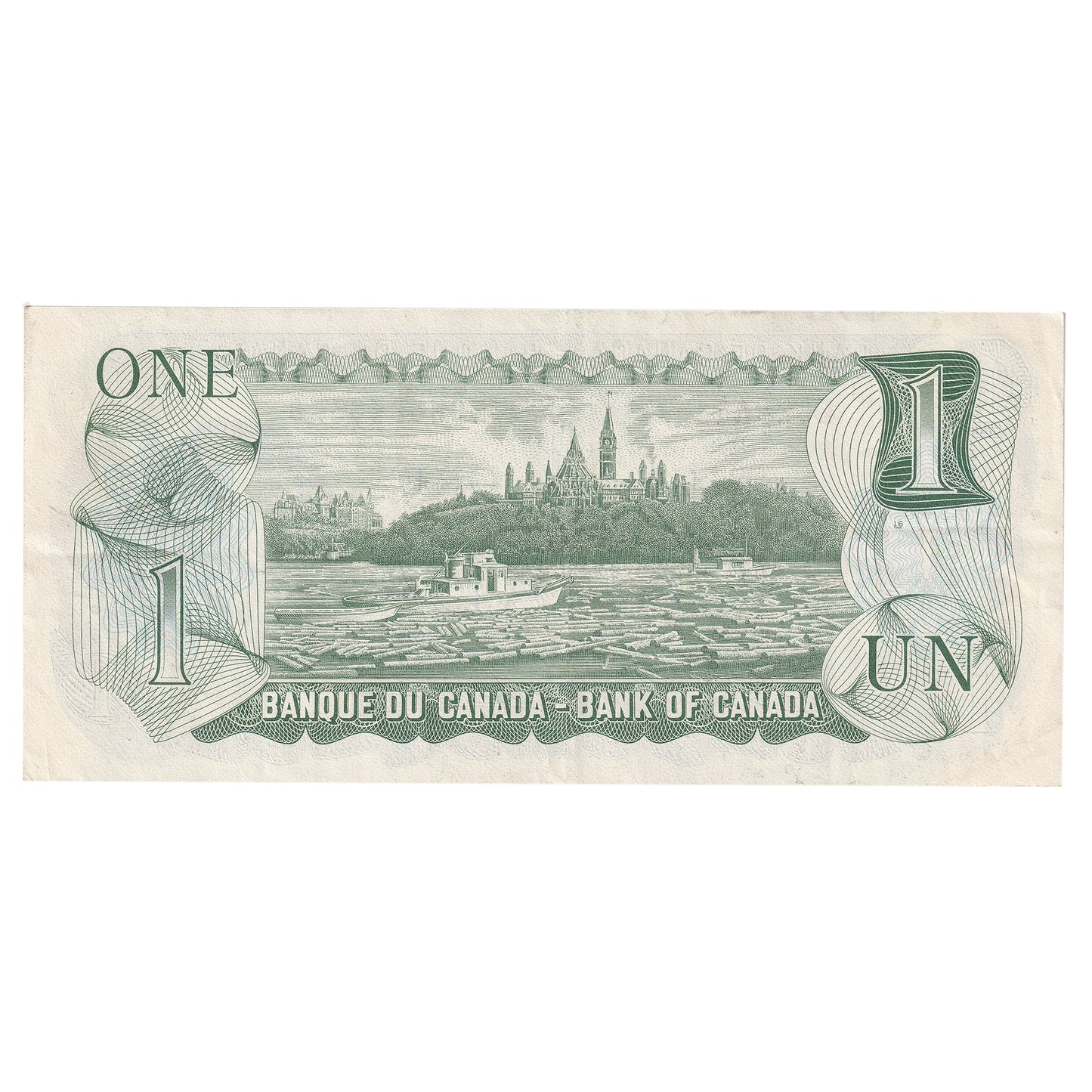 BC-46b 1973 Canada $1 Crow-Bouey, Neat Number ECH8888678, VF-EF (VF30) DOP
