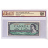 BC-37bA 1954 Canada $1 Beattie-Rasminsky, Mod. Portrait, Repl., *S/O, BCS Crt. AU50 (DOP)