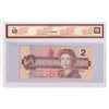 BC-55bA 1986 Canada $2 Thiessen-Crow, Replacement, BRX, BCS Certified F15 (stain, tears)