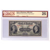 505-62-04 1938 Bank of Montreal $10 Spinney-Gordon, Check Letter D, BCS Crt. VF25 (stain)