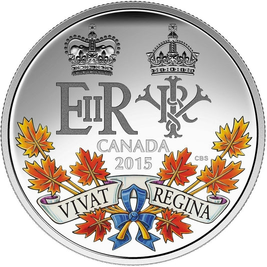 RDC 2015 Canada $20 A Historic Reign Fine Silver (No Tax) impaired