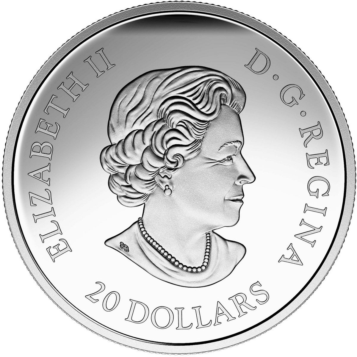RDC 2015 Canada $20 A Historic Reign Fine Silver (No Tax) impaired