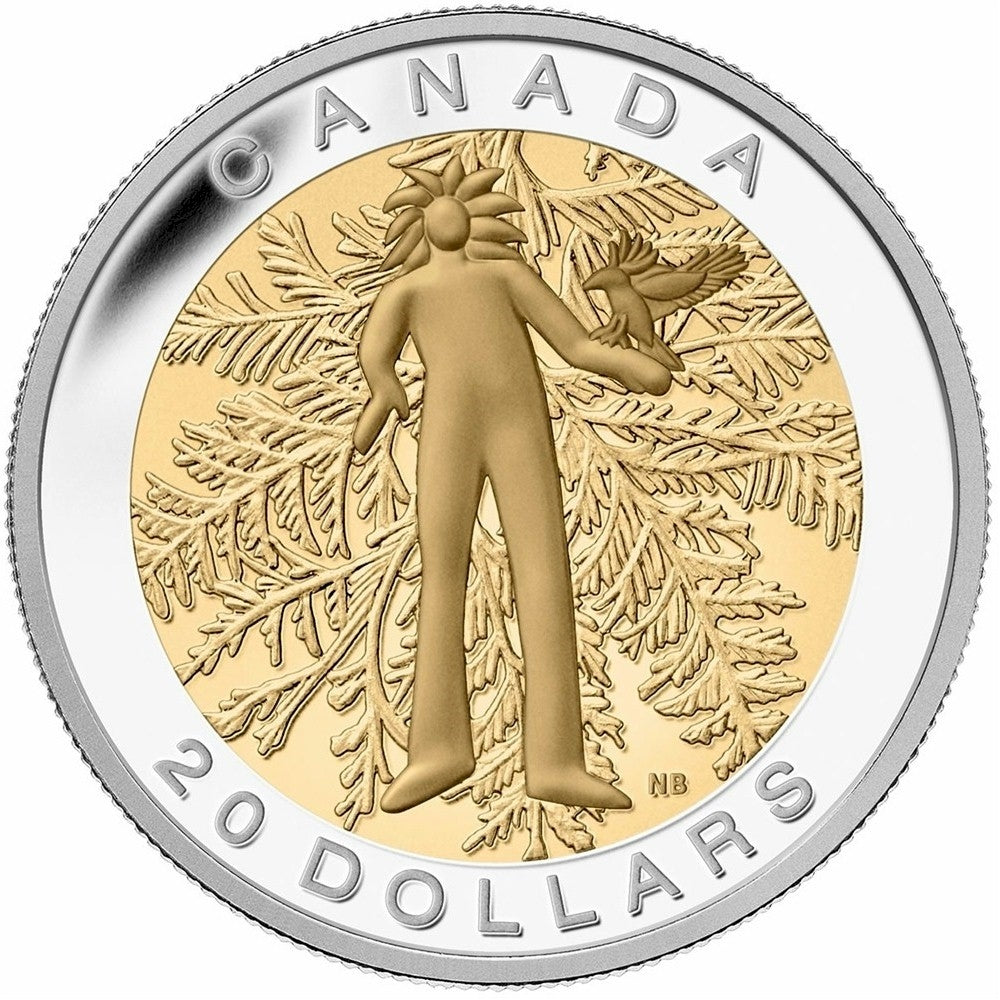 RDC 2014 Canada $20 Seven Sacred Teachings - Honesty (No Tax) capsule scratched
