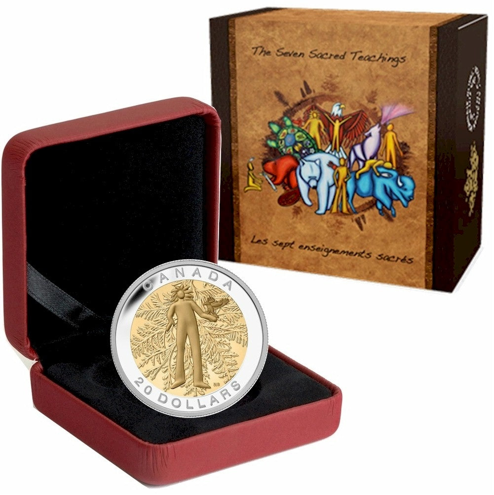 RDC 2014 Canada $20 Seven Sacred Teachings - Honesty (No Tax) capsule scratched
