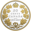 RDC 2017 Canada 50-cent 100th Anniversary 1917 Half Dollar 2oz. Silver (No Tax) impaired