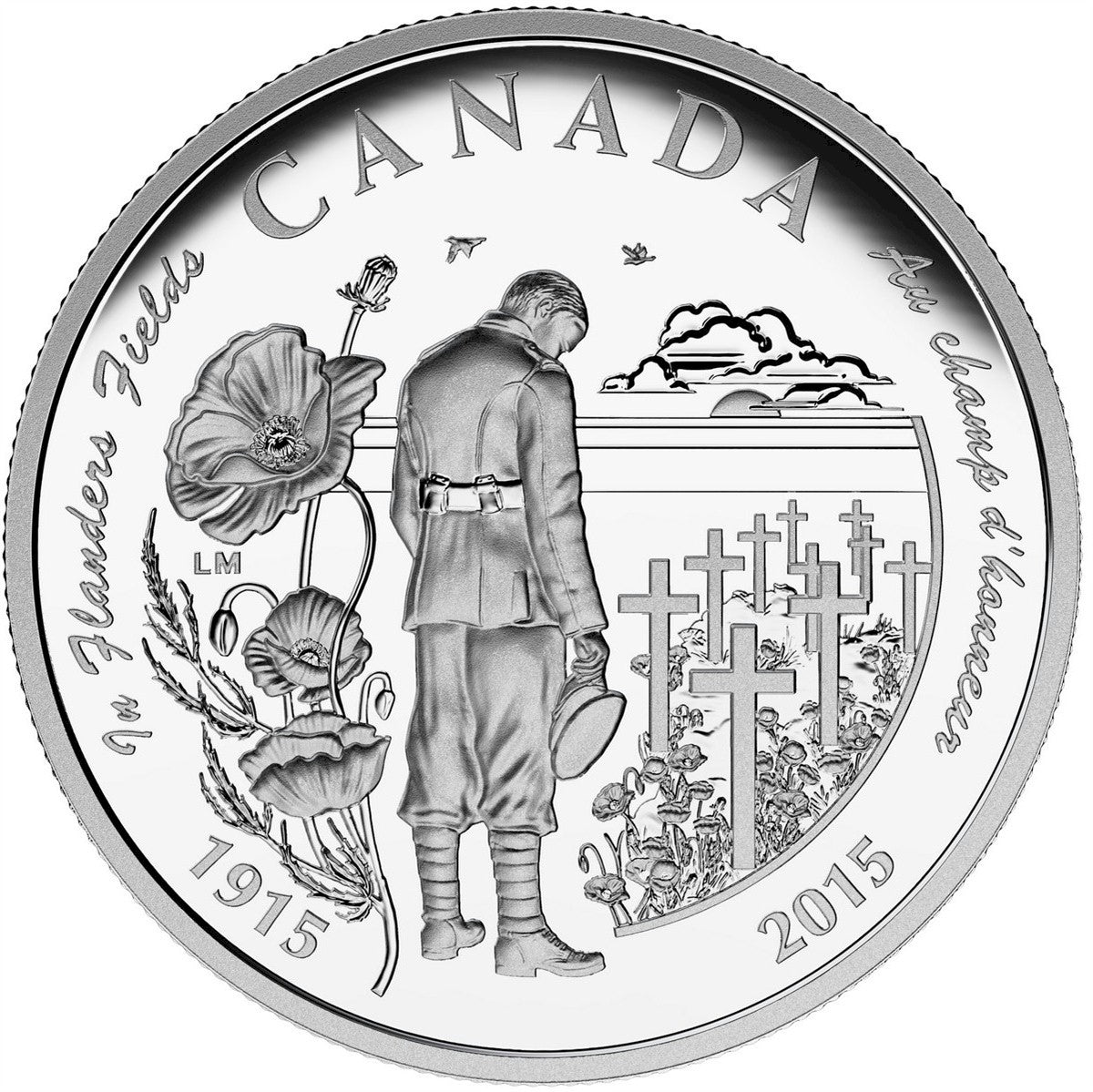 RDC 2015 Canada $20 100th Anniversary of In Flanders Fields (No Tax) scratched capsule