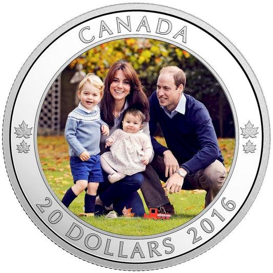 RDC 2016 Canada $20 A Royal Tour Fine Silver (No Tax) impaired