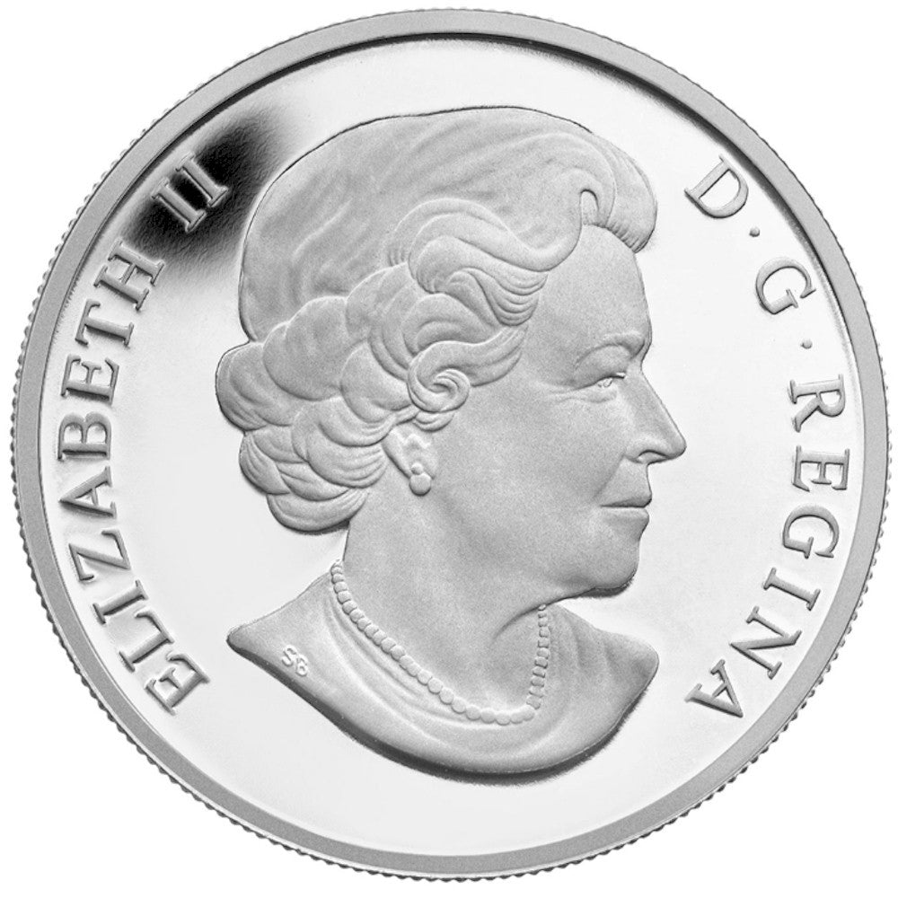 RDC 2014 $25 O Canada - Under The Maple Tree Fine Silver (No Tax) toning