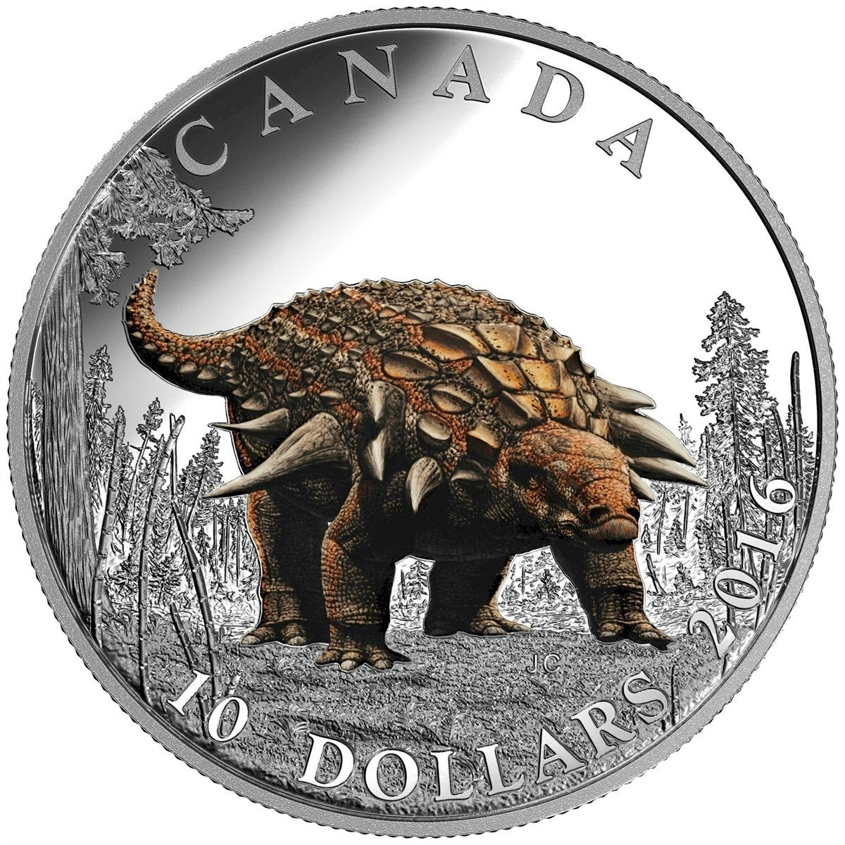 RDC 2016 Canada $10 Day of the Dinosaurs Fine Silver 3-Coin Set (No Tax) Impaired