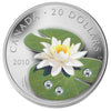 RDC 2010 Canada $20 Swarovski Crystal Water Lily (scratched capsule)