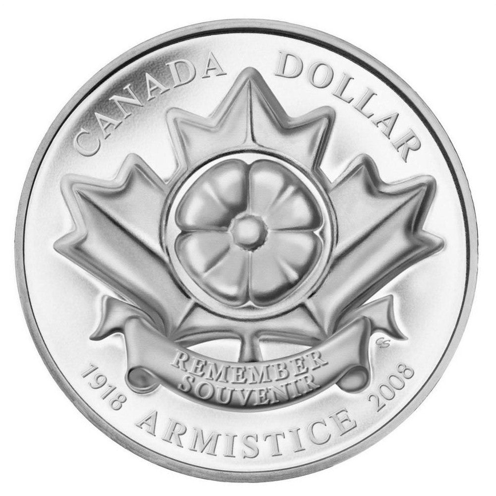RDC 2008 Canada Poppy Limited Edition Proof Sterling Silver Dollar (Issues)