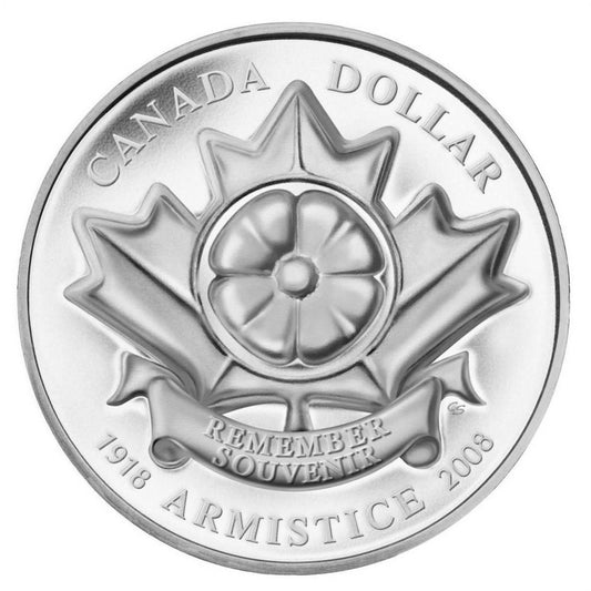 RDC 2008 Canada Poppy Limited Edition Proof Sterling Silver Dollar (Issues)