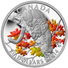 RDC 2014 Canada $20 Cougar - Perched on a Maple Tree Silver (No Tax) impaired