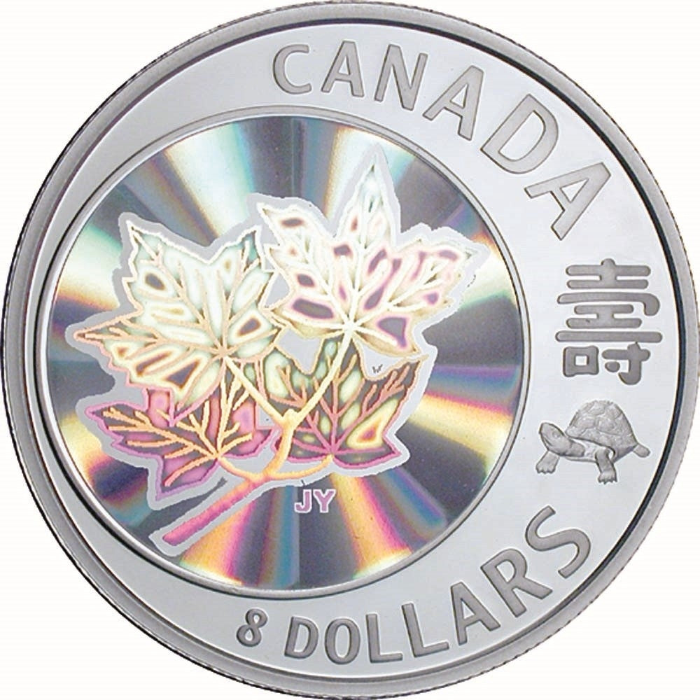 RDC 2007 Canada $8 Maple of Long Life Fine Silver Coin (No Tax) impaired