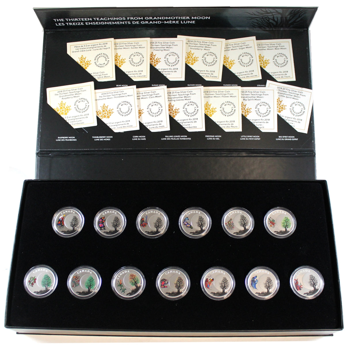 RDC 2018 Canada $3 Thirteen Teachings from Grandmother Moon 13-Coin Set (No Tax) impaired