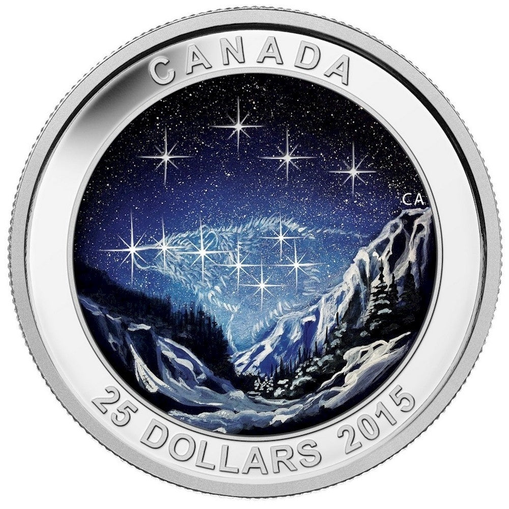 RDC 2015 Canada $25 Star Charts - Eternal Pursuit Silver (No Tax) scratched capsule