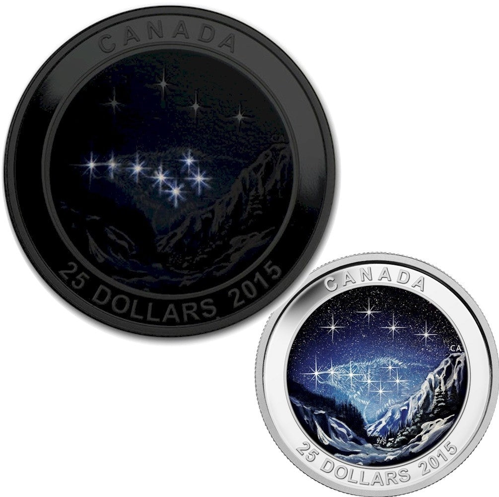 RDC 2015 Canada $25 Star Charts - Eternal Pursuit Silver (No Tax) scratched capsule