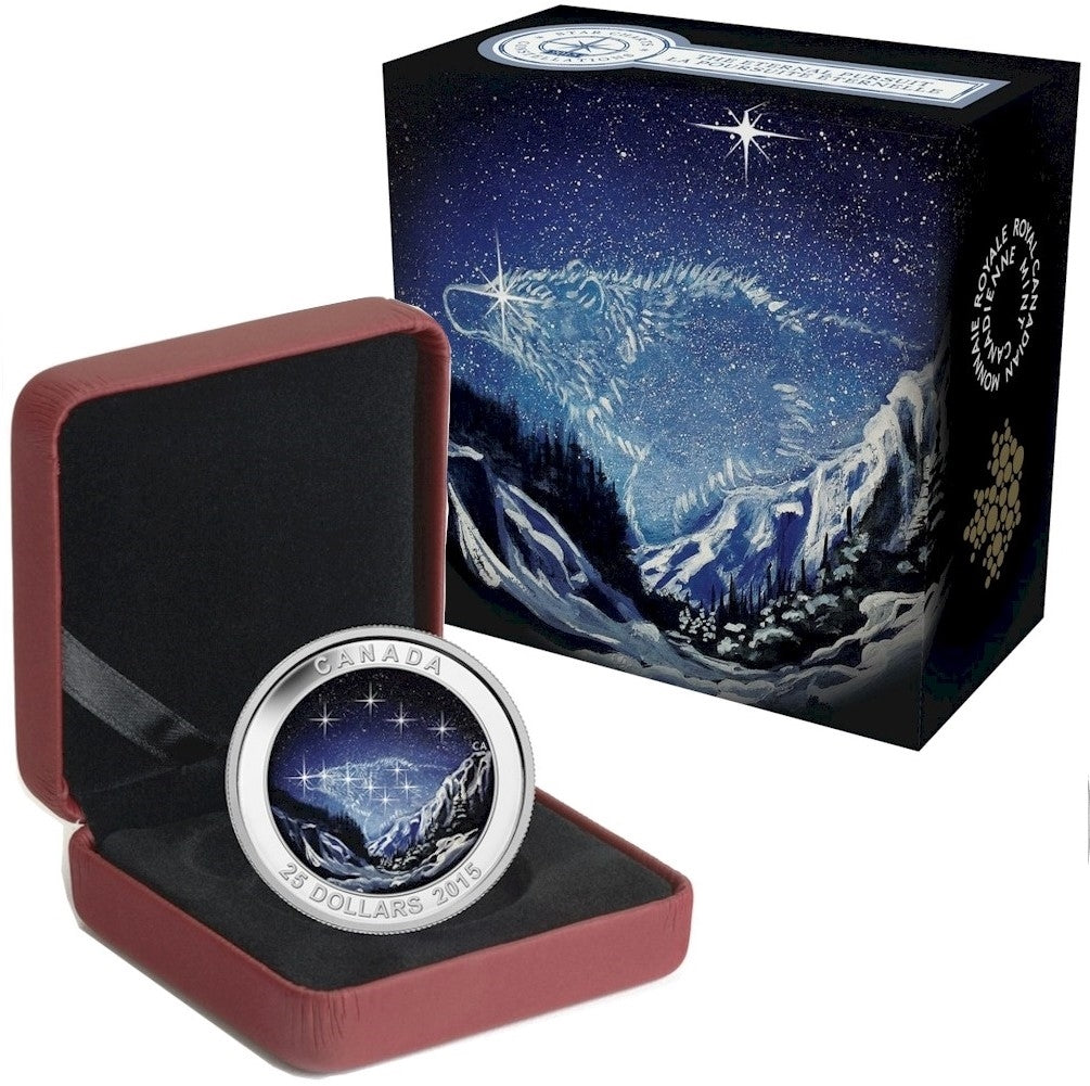 RDC 2015 Canada $25 Star Charts - Eternal Pursuit Silver (No Tax) scratched capsule