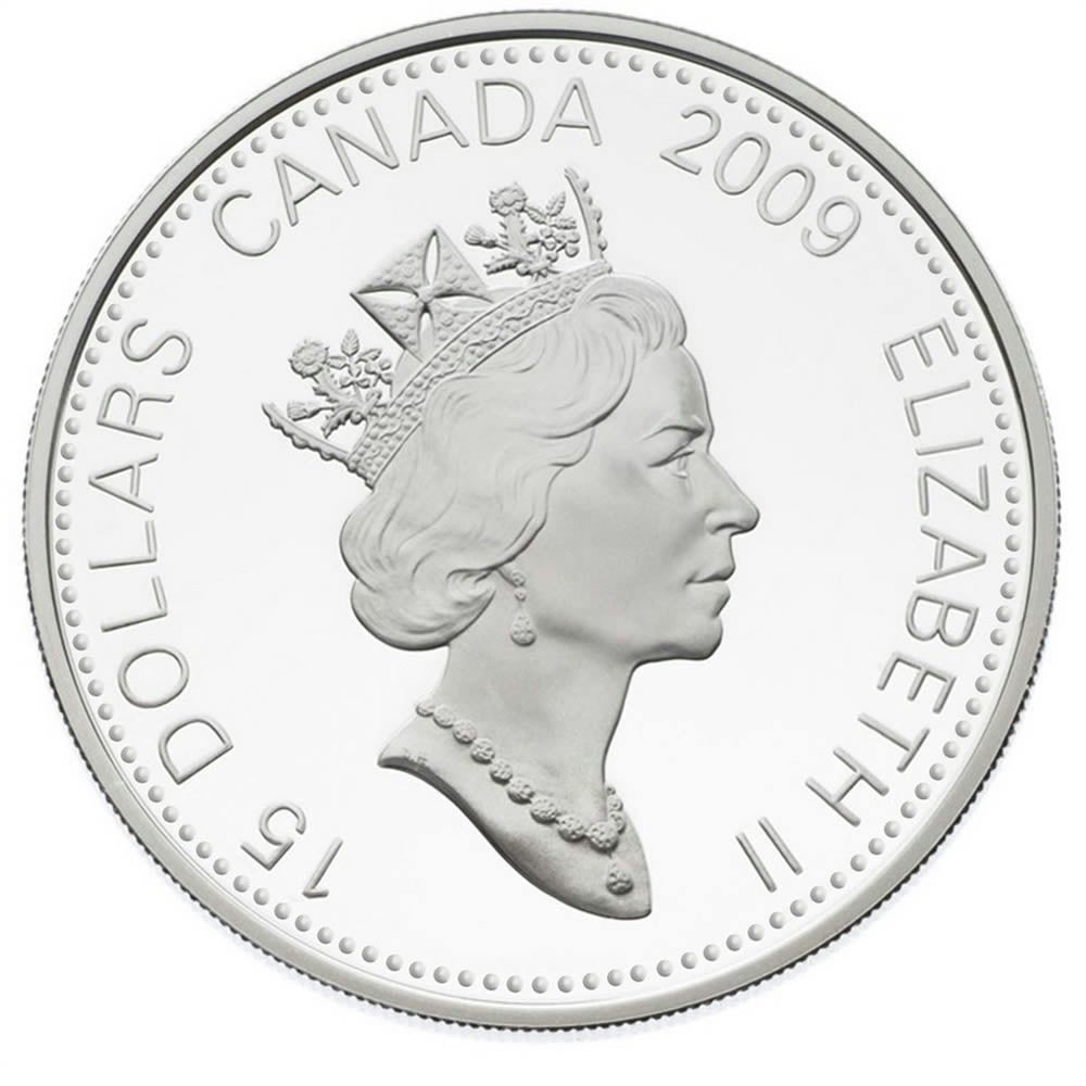 RDC 2009 Canada $15 Year of the Ox Sterling Silver & Gold Plated Cameo (Impaired)