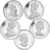 RDC 2012 Canada 1-cent Farewell to the Penny Silver 5-coin Set (No Tax) Outer Box Scuffed