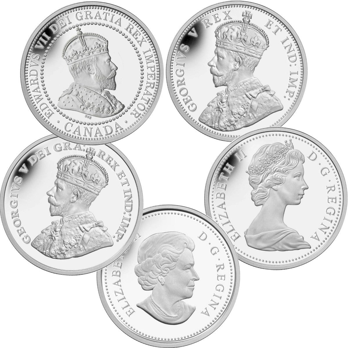 RDC 2012 Canada 1-cent Farewell to the Penny Silver 5-coin Set (No Tax) Outer Box Scuffed