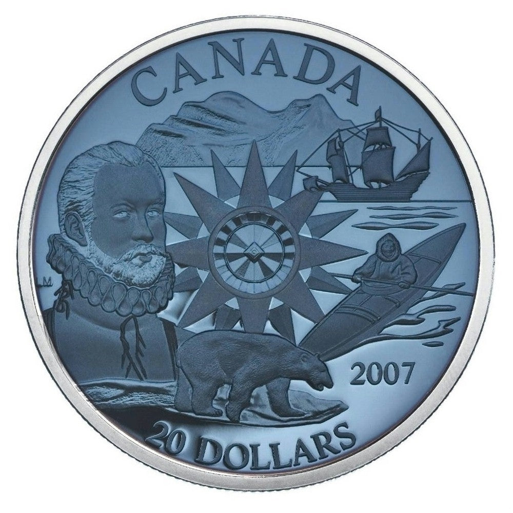 RDC 2007 Canada $20 International Polar Year Sterling Silver Plasma (Scratched Capsule)