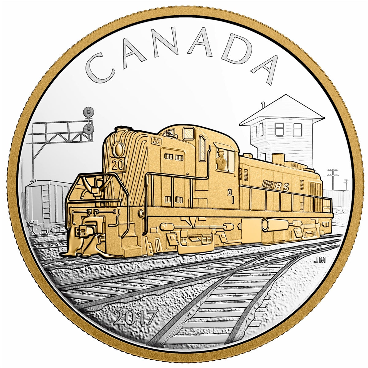 RDC 2017 $20 Locomotives Across Canada 3-Coin Set in Deluxe Tin (No Tax) impaired