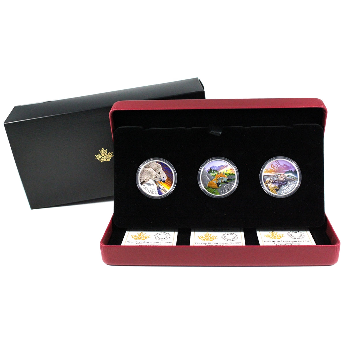 2019 $20 Canadian Fauna 3-coin Set in Deluxe Case (No Tax)