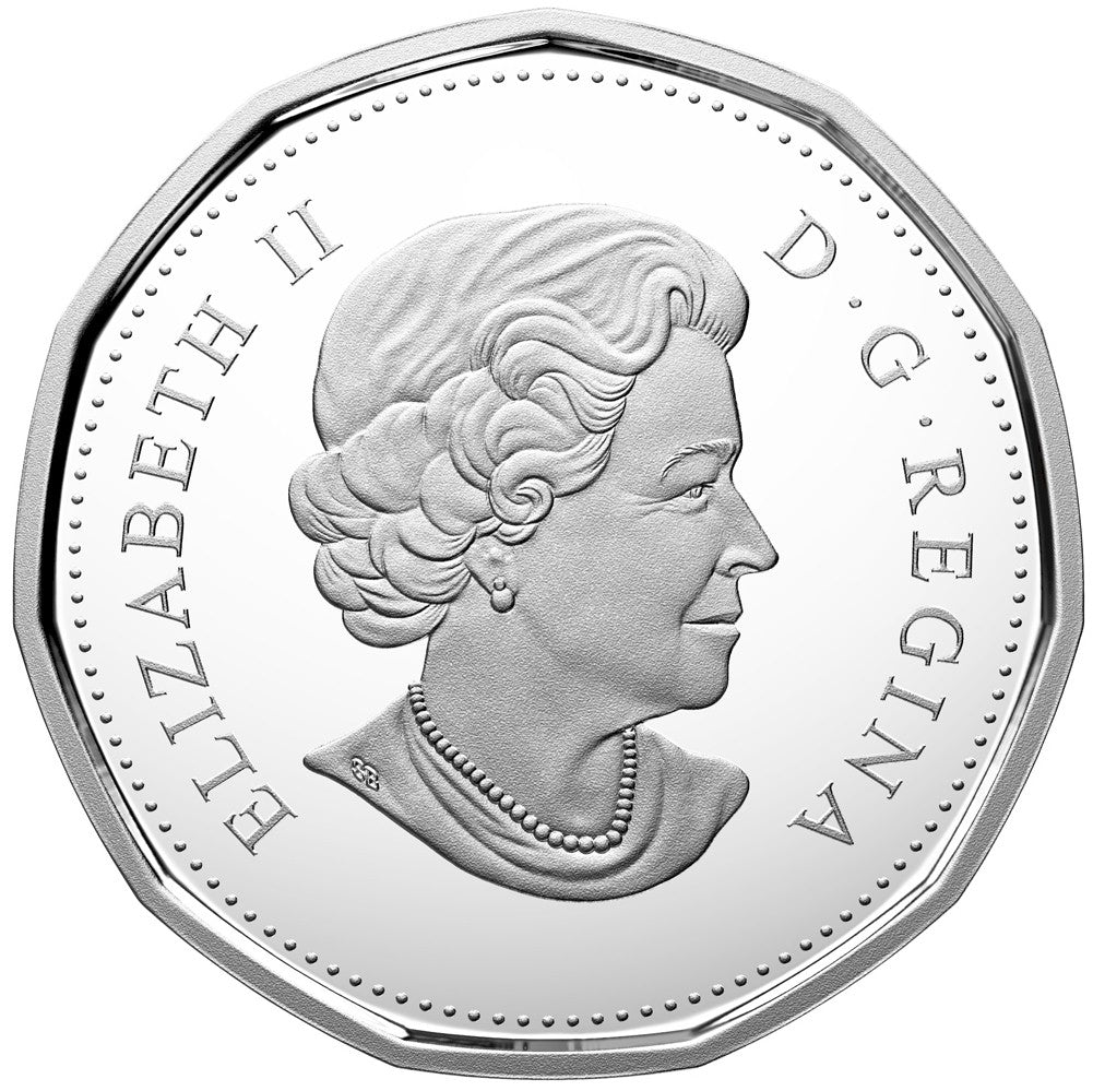 RDC 2017 Canada $1 30th Anniversary of the Loonie 2-coin (No Tax) impaired