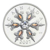 RDC 2007 Canada $20 Iridescent Crystal Snowflake Sterling Silver Coin (Impaired)