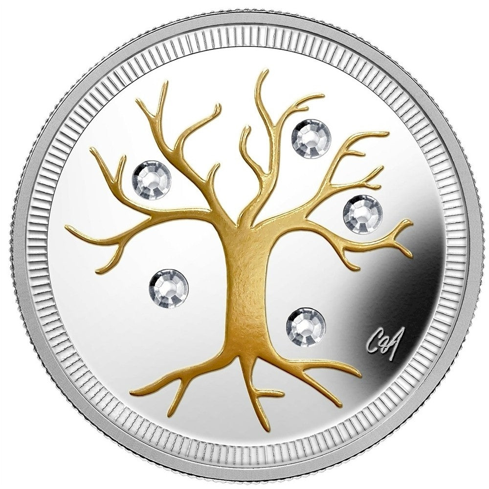 RDC 2014 Canada $3 Jewel of Life Fine Silver Coin (impaired)