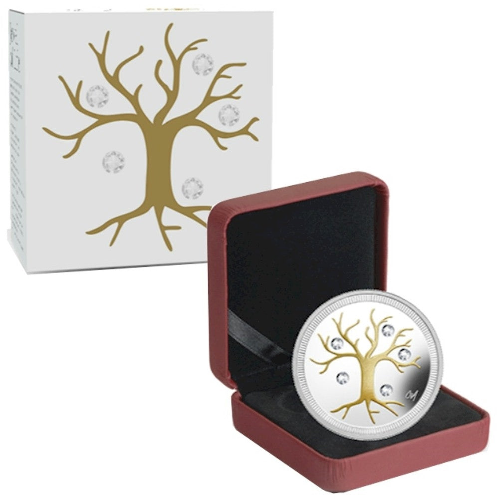 RDC 2014 Canada $3 Jewel of Life Fine Silver Coin (impaired)
