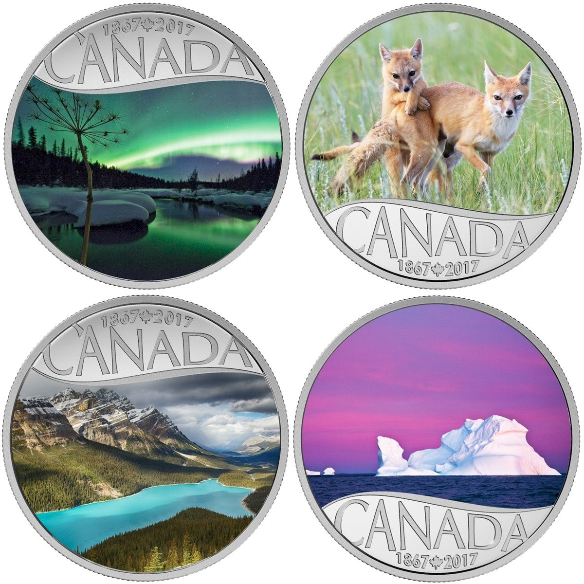 RDC 2017 $10 Celebrating Canada's 150th Silver 13-coin Set (No Tax) ripped sleeve